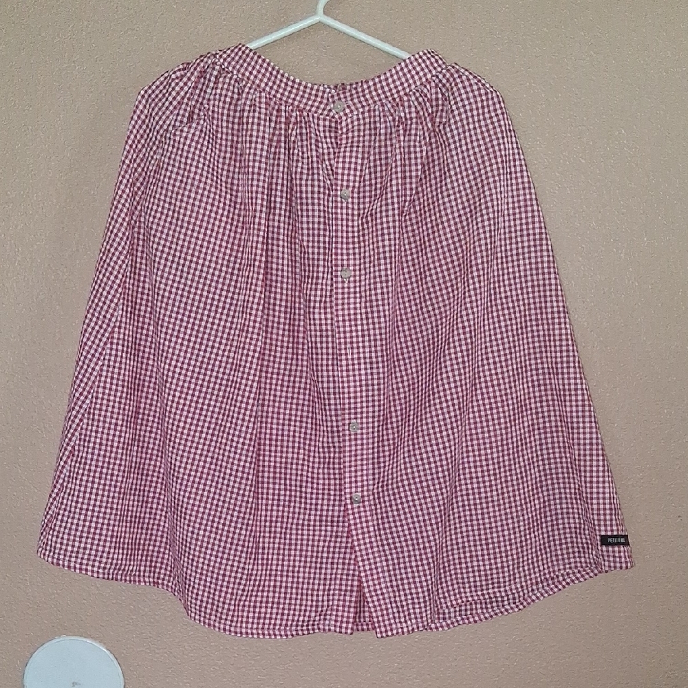 Red Gingham Skirt